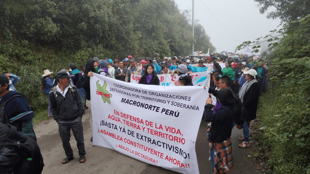  Ciudadanos protestan en Piura. Foto: Cortesía 