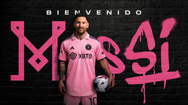 Banner oficial de Lionel Messi. Foto: Inter Miami 