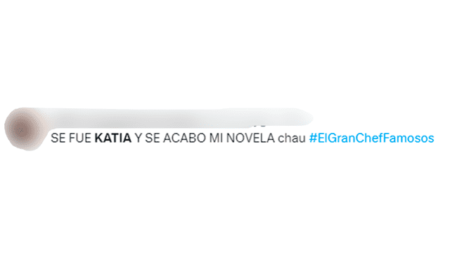 Redes reaccionaron a la eliminación de Katia. Foto: captura/Twitter   