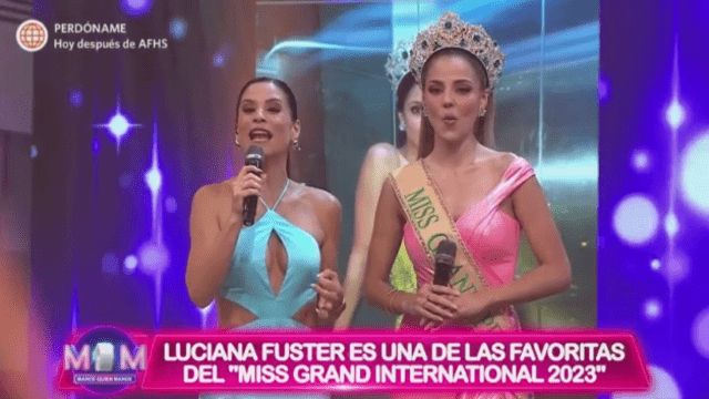  Luciana Fuster en 'Mande quien mande'. Foto: Captura de América TV    