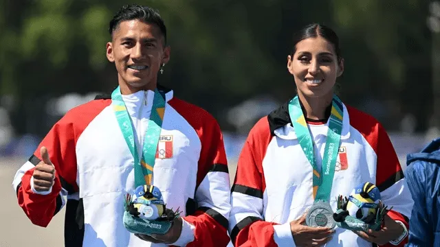  Kimberly García ganó dos medallas en Santiago 2023. Foto: Andina. 