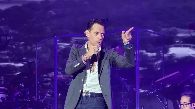 Marc Anthony cantó sus mejores éxitos en el Estadio Nacional. Foto: Rosario Rojas-LR   