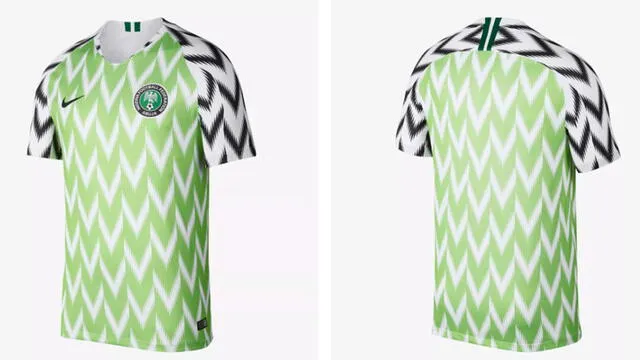 Camiseta Nigeria 2018. Foto: difusión   