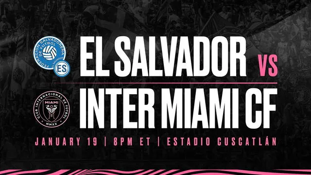 Banner del partido. Foto: Inter Miami   