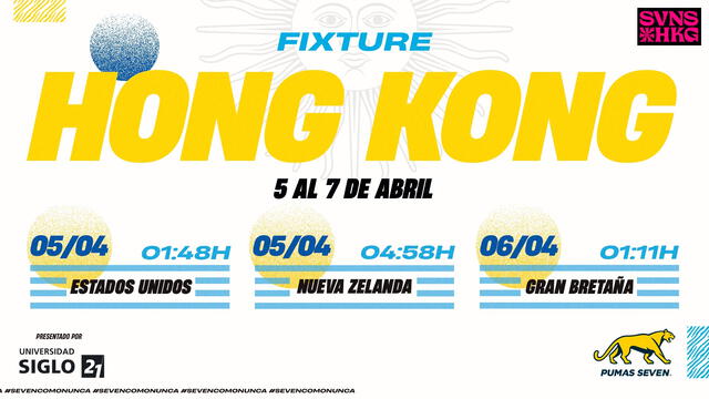 Fixture los Pumas 7 Seven Hong Kong 2024