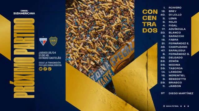 Banner del encuentro. Foto: Boca Juniors   