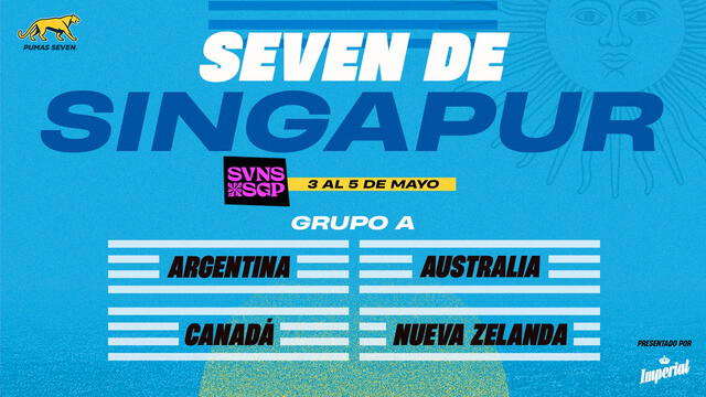 Fixture los Pumas 7 Seven Singapur 2024