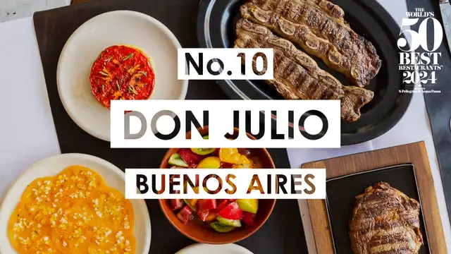 El restaurante Don Julio tiene el puesto 10 de los 50 lugares que mejor cocinan en el mundo. Foto: X El restaurante Don Julio tiene el puesto 10 de los 50 lugares que mejor cocinan en el mundo. Foto: X