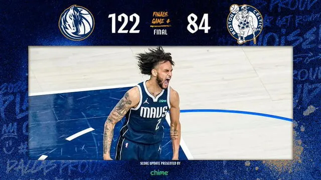 Mavericks lograron ganar el juego 4 y ahora disputarán un duelo adicional ante los Celtics. Foto: Mavs/X   