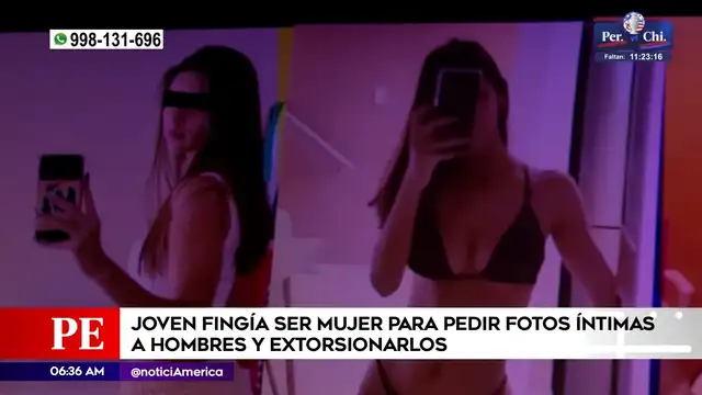 El perfil falso llevaba el nombre de Adela Calderón. Foto: Captura América Televisión   