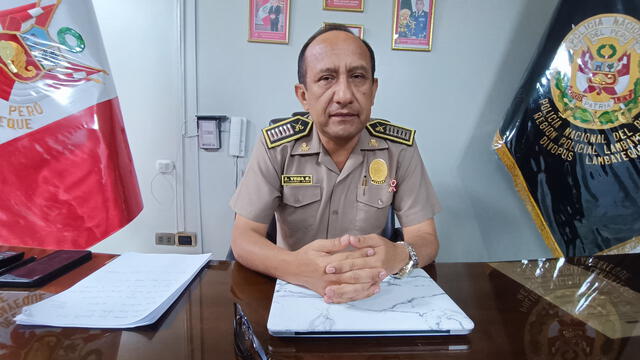 Coronel PNP Vega Silva de la Región Policial Lambayeque. Foto: Emmanuel Moreno/LR   