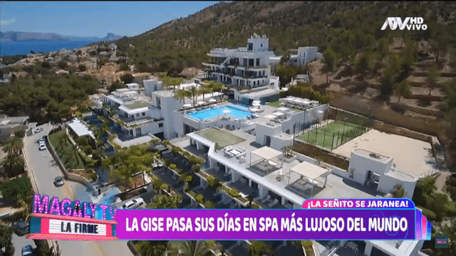  Hotel - spa en el que se hospeda Gisela Valcárcel en España. Foto: ATV   