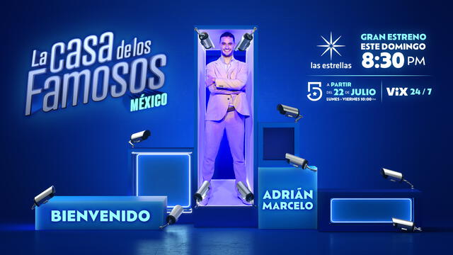  Adrián Marcelo se une a la segunda temporada de  La Casa de los Famosos México. Foto: Televisa   