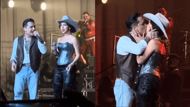 Christian Nodal y Ángela Aguilar nunca han temido mostrar su amor. Foto: Univisión.    