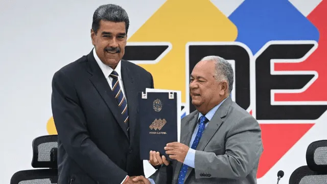  CNE proclamó a Nicolás Maduro ganador de las elecciones presidenciales. Foto: AFP   