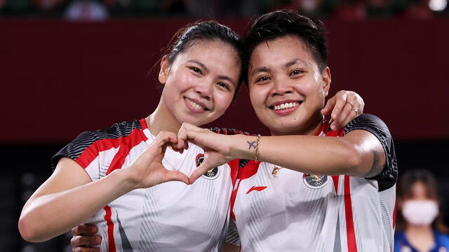  Apriyani Rahayu y Greysia Polii ganaron el oro olímpico en bádminton en los Juegos Olímpicos de Tokio 2020. Foto: Comité Olímpico Internacional.<br><br>    