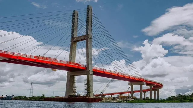  El puente Nanay es el más largo del Perú. Foto: Infobae.   