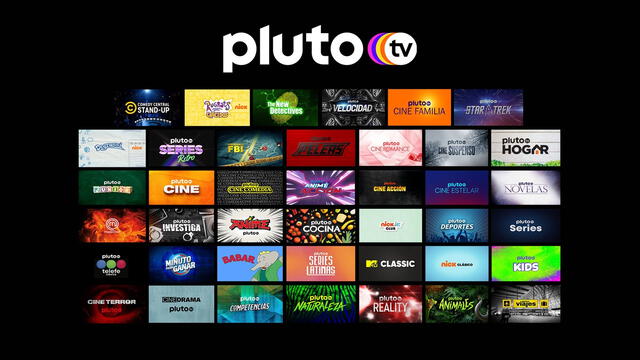  Algunos canales de Pluto TV. Foto: GQ México   