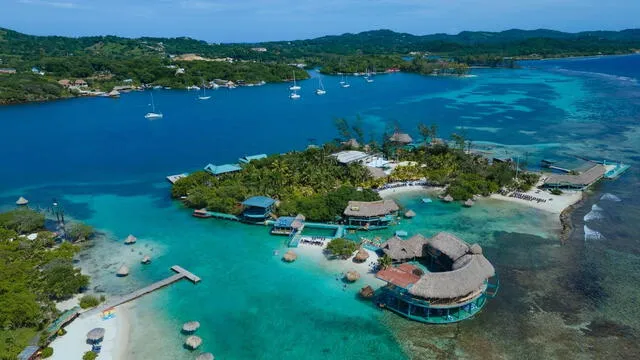 Little French Key se encuentra cerca de Roatán, una de las islas de la Bahía en Honduras, y es accesible solo por barco. Foto: Little French Key Resort   