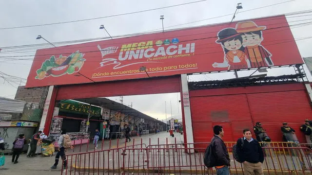  Mercado de Unicachi en Puente Piedra atiende con normalidad durante el paro. Foto: Kevinn García/LR    