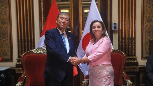  Este acuerdo, parte de la Hoja de Ruta 2024-2033, busca fortalecer las relaciones bilaterales y se discutió en un encuentro entre la presidenta Dina Boluarte y el primer ministro japonés. Foto: Presidencia    