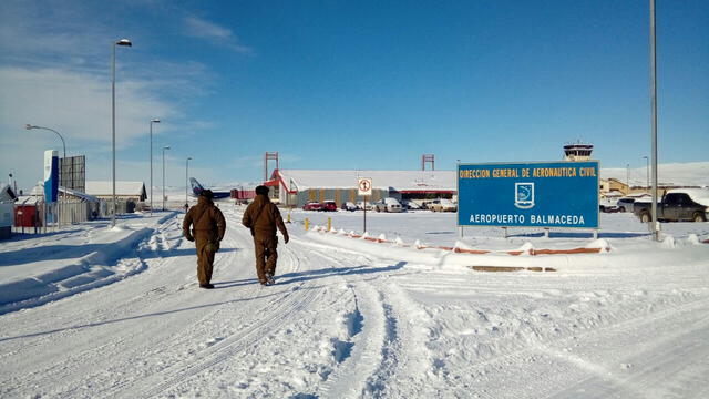  Aeropuerto de Balmaceda. Foto: Carabineros de Chile/X   