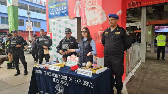 UDEX también se hizo presente en la presentación del plan Navidad Segura. Foto: Rosario Rojas/La República   