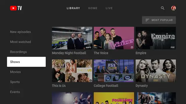 El servicio de streaming de YouTube TV está disponible en Estados Unidos desde 2017. Foto: TechRadar.    