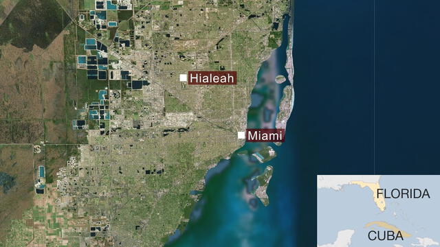  Hialeah se ubica en el estado de Florida y guarda conexión con Cuba. Foto: BBC News<br>    