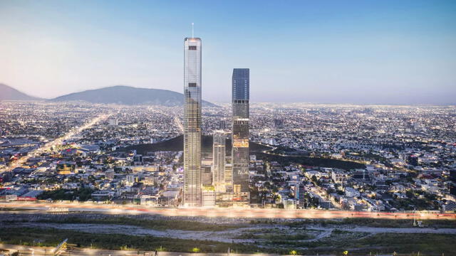 La Torre Rise, en México, será el rascacielos más alto de América Latina y uno de los 20 más grandes del mundo. Foto: Ancore Group. 