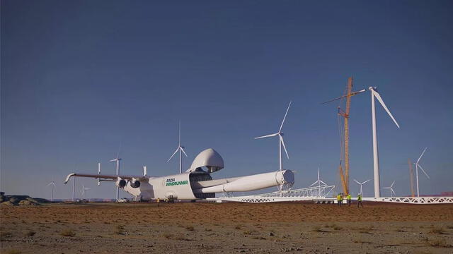 Este innovador avión tiene aplicaciones en la industria de la energía eólica, además de los sectores comerciales y militares. Foto: Radia.   