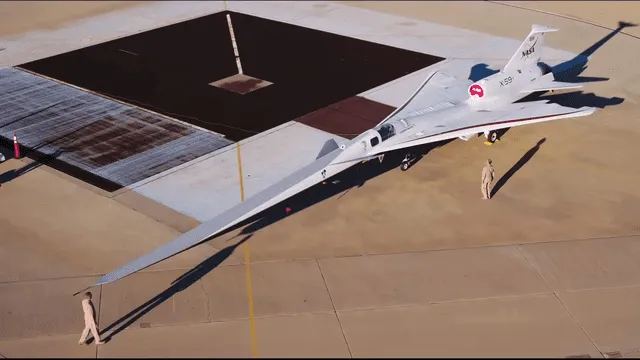 El X-59 tiene 30 metros de largo por 9 de ancho. Foto: NASA El X-59 tiene 30 metros de largo por 9 de ancho. Foto: NASA