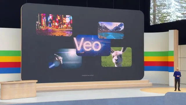Veo 3 fue presentado durante el Google I/O 20025. Foto: Numerama Veo 3 fue presentado durante el Google I/O 20025. Foto: Numerama
