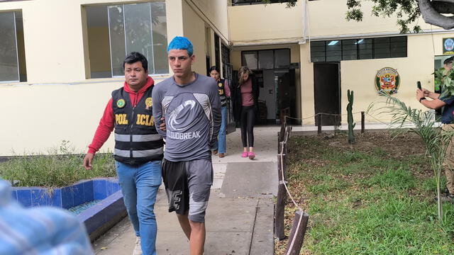 Implicado extranjero detenido por la Policía de La Libertad. Foto: Yolanda Goicochea Implicado extranjero detenido por la Policía de La Libertad. Foto: Yolanda Goicochea