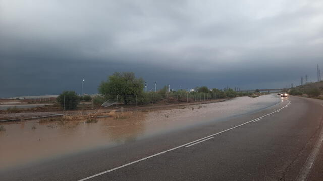 La Dana generó inundaciones en la región de Aragón, España: Foto: GobAragón/X.    
