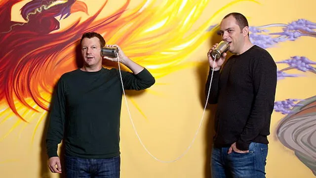  Jan Koum y Brian Acton, fundadores de WhatsApp. Foto: Forbes   