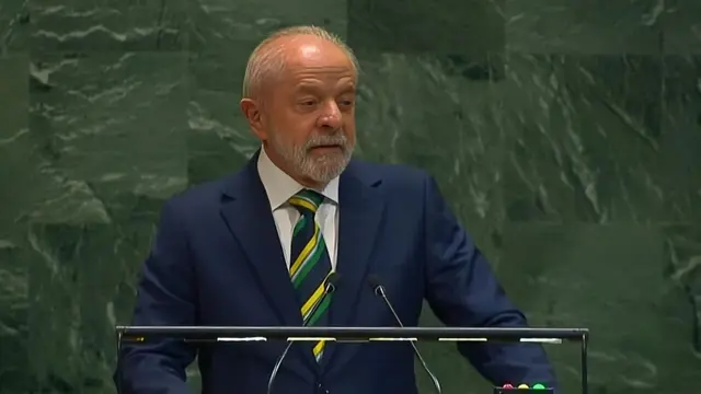  Lula da Silva fue el primer presidente en pronunciarse en el foro de la ONU. Foto: ONU<br>    