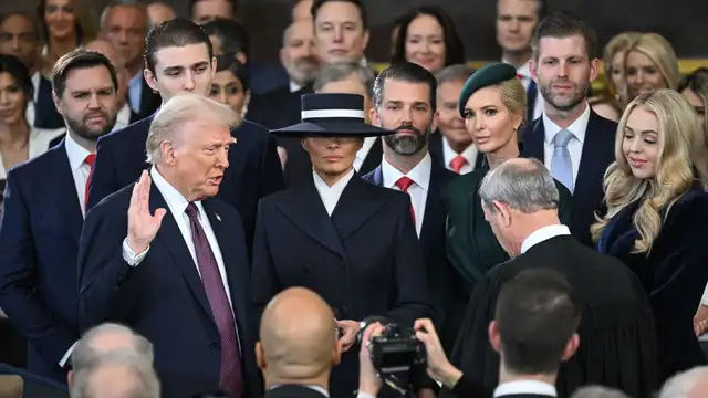  Donald Trump inició su segundo mandato presidencial el 20 de enero de 2025. Foto: AFP<br>    