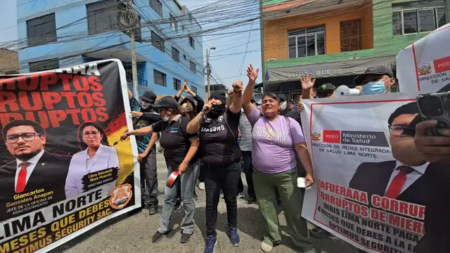 Los sindicatos exigen una respuesta inmediata ante las demoras de los pagos que, según denuncian, la Diris aún no ha efectuado.