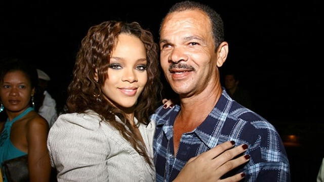 Rihanna y su padre Ronald Fenty.