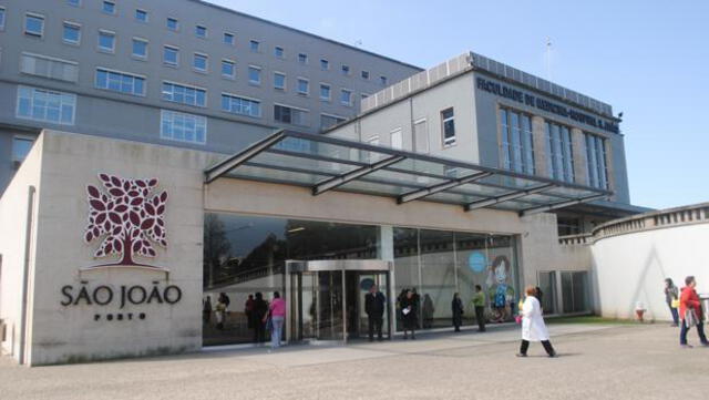 Hospital São João ubicado en Oporto, Portugal. Foto: Internet.