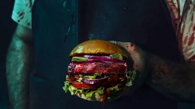 Presentación de la hamburguesa vegetal. Foto: Cannes Lions
