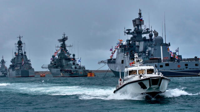 Un grupo naval ruso en Sebastopol, Rusia. Foto: Sputnik