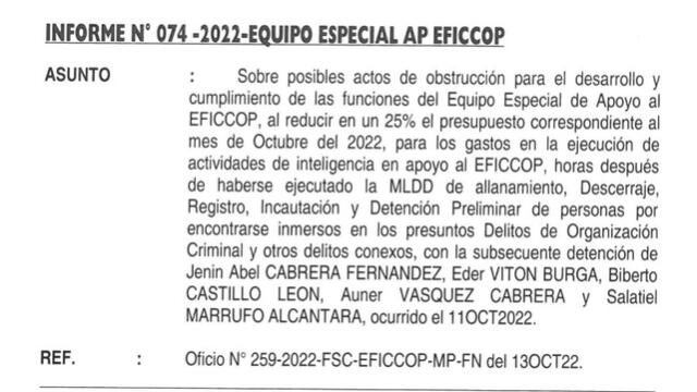 Solicitan al director general de la DIGIMIN, Marco Cabrejo Becerra, reevaluar este recorte presupuestal. Foto: captura de documento enviado por Colchado