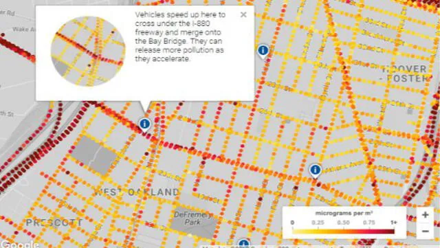 Google Maps: proyectan crear un 'mapa de la contaminación'