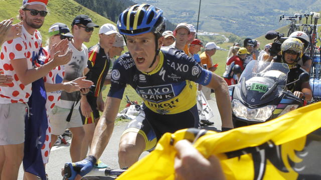Chris Anker Sorensen en el Tour de Francia, el 18 de julio de 2012. Laurent Cipriani / AP