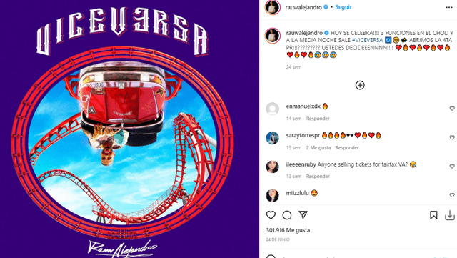 Rauw Alejandro sorprendió a fans con su álbum Viceversa. Foto: Rauw Alejandro/Instagram.