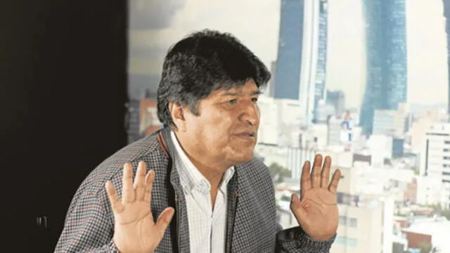 Evo Morales durante la entrevista con el medio español. Foto: ABC
