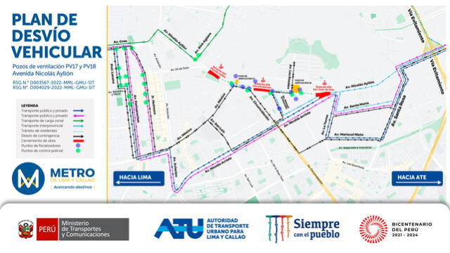 Plan de desvíos La Victoria y El Agustino Plan de desvíos La Victoria y El Agustino