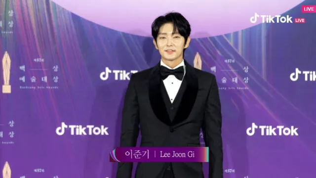 Lee Joong Gi nominado a Mejor actor de TV. Foto: TikTok Live